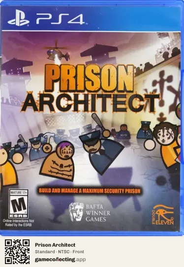 Prison Architect PlayStation 4, NTSC box front