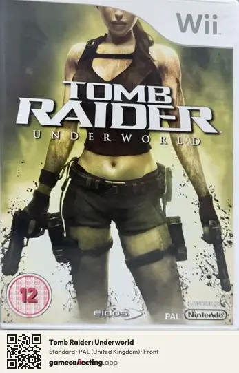 Tomb Raider: Underworld Nintendo Wii, United Kingdom box front