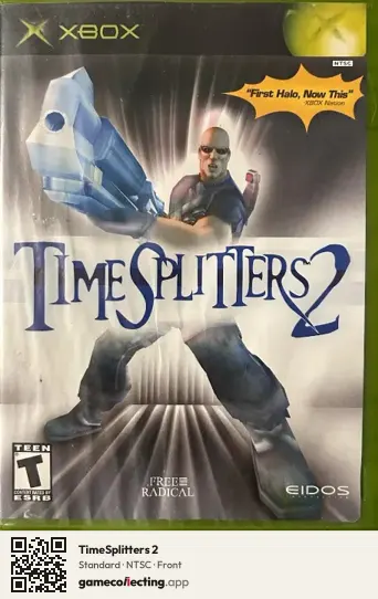 TimeSplitters 2 Xbox, NTSC box front