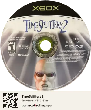 TimeSplitters 2 Xbox, NTSC disc