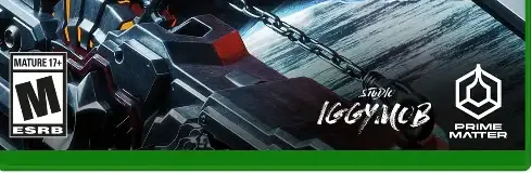 Gungrave G.O.R.E, the ESRB box on its front