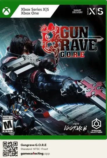 Gungrave G.O.R.E Xbox Series X, NTSC box front