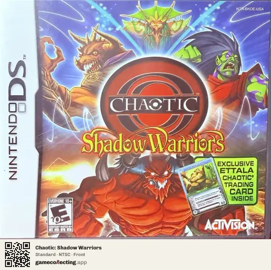 Chaotic: Shadow Warriors Nintendo DS, NTSC box front