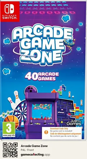 Arcade Game Zone Nintendo Switch, PAL box front