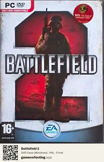 Battlefield 2 Computer, PAL box front