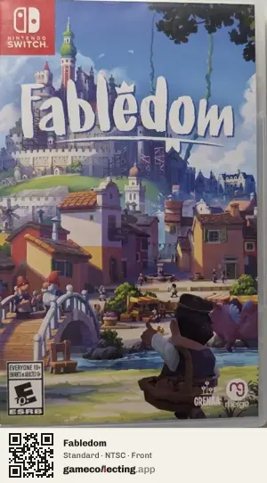 Fabledom Nintendo Switch, NTSC box front