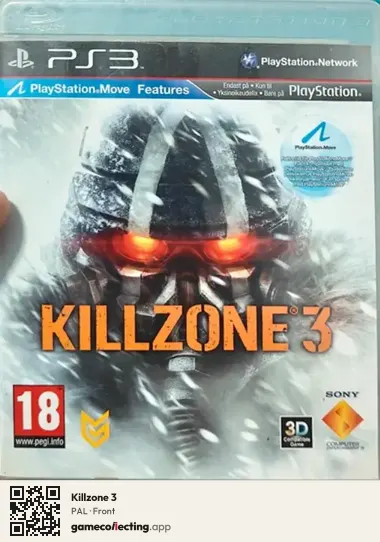 Killzone 3 PlayStation 3, PAL box front