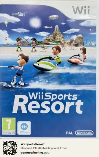 Wii Sports Resort Nintendo Wii, United Kingdom box front