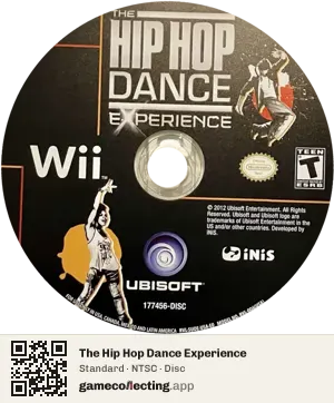 The Hip Hop Dance Experience Nintendo Wii, NTSC disc