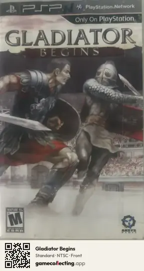 Gladiator Begins PlayStation Portable, NTSC box front