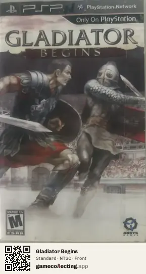Gladiator Begins PlayStation Portable, NTSC box front