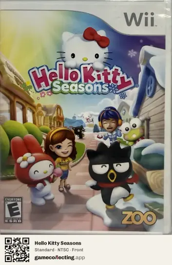 Hello Kitty Seasons Nintendo Wii, NTSC box front