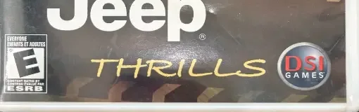 Jeep Thrills, the ESRB box on its front