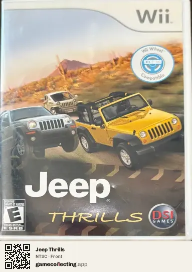 Jeep Thrills Nintendo Wii, NTSC box front