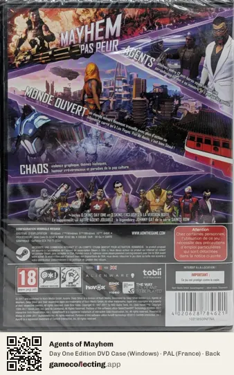 Agents of Mayhem Computer, France box back