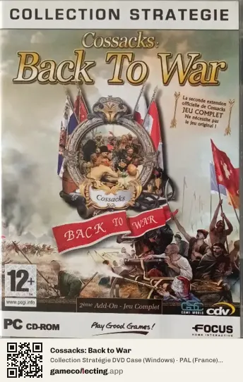 Cossacks: Back to War Computer, France box front