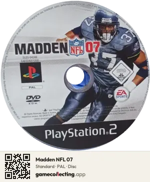 Madden NFL 07 PlayStation 2, PAL disc