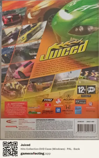Juiced Computer, PAL box back