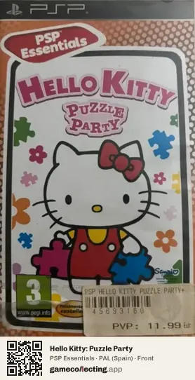 Hello Kitty: Puzzle Party PlayStation Portable, Spain box front