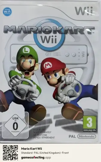 Mario Kart Wii Nintendo Wii, United Kingdom box front