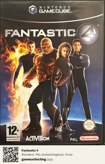 Fantastic 4 Nintendo GameCube, United Kingdom box front
