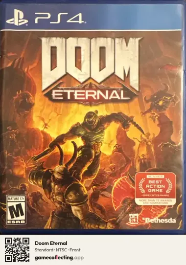 Doom Eternal PlayStation 4, NTSC box front