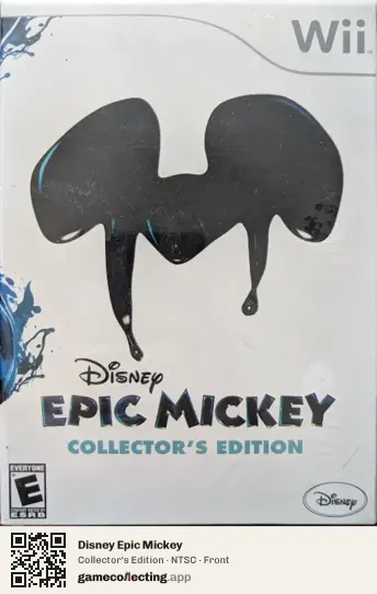 Disney Epic Mickey Nintendo Wii, NTSC box front
