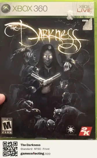 The Darkness Xbox 360, NTSC box front