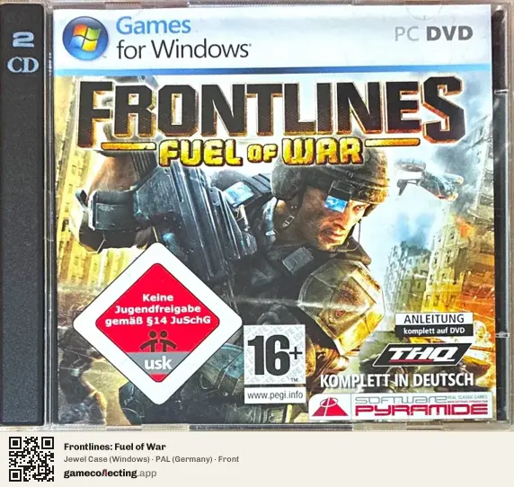 Frontlines: Fuel of War Computer, Germany box front