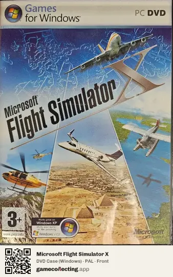 Microsoft Flight Simulator X Computer, PAL box front