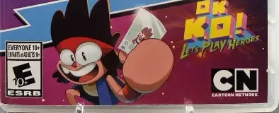 Steven Universe: Save the Light / OK K.O.! Let's Play Heroes, the ESRB box on its front