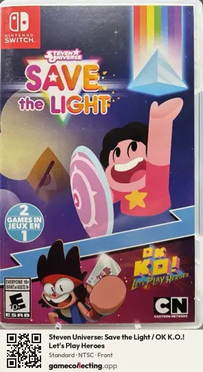 Steven Universe: Save the Light / OK K.O.! Let's Play Heroes Nintendo Switch, NTSC box front