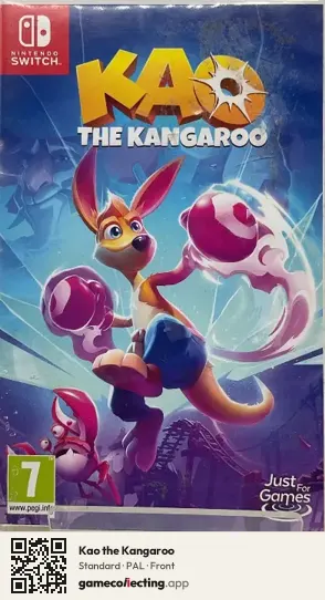 Kao the Kangaroo Nintendo Switch, PAL box front