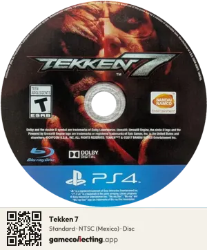 Tekken 7 PlayStation 4, NTSC disc