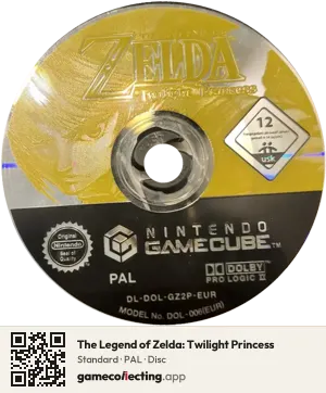 The Legend of Zelda: Twilight Princess Nintendo GameCube, PAL disc
