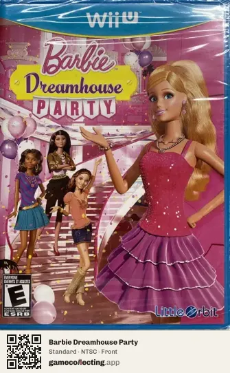 Barbie Dreamhouse Party Nintendo Wii U, NTSC box front