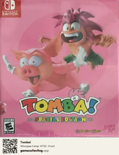 Tomba! Nintendo Switch, NTSC box front