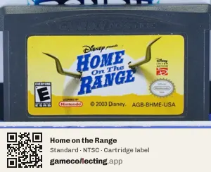 Home on the Range Game Boy Advance, NTSC cartridge label