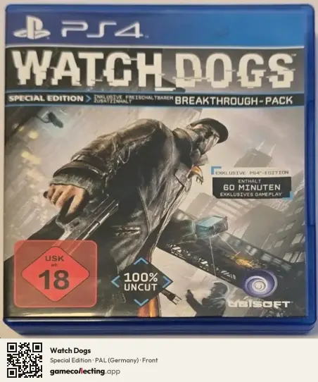 Watch Dogs PlayStation 4, Germany box front