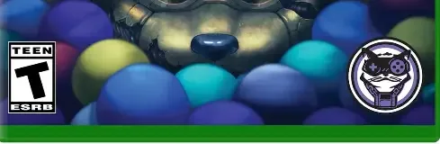 Five Nights at Freddy's: Into the Pit, the ESRB box on its front