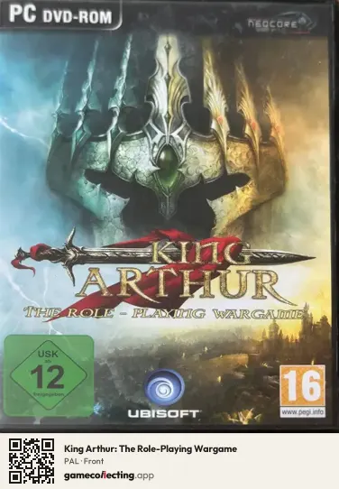 King Arthur: The Role-Playing Wargame Computer, PAL box front
