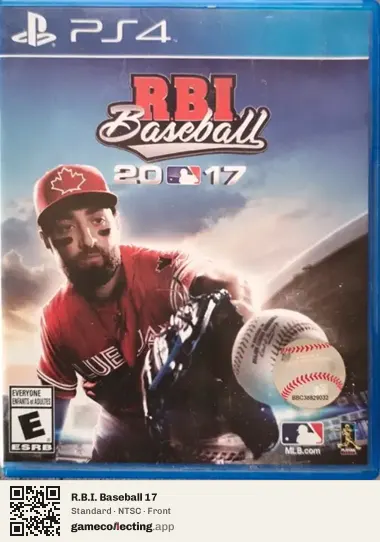 R.B.I. Baseball 17 PlayStation 4, NTSC box front