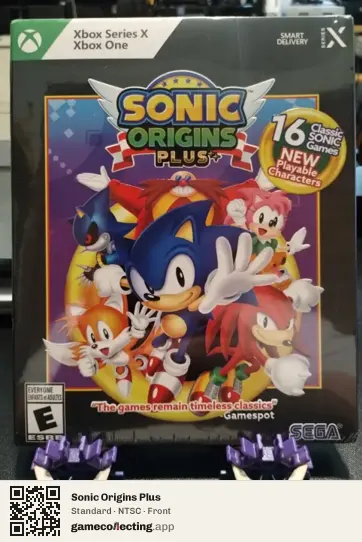 Sonic Origins Plus Xbox Series X, NTSC box front