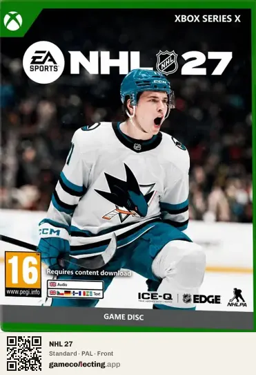 NHL 27 Xbox Series X, PAL box front