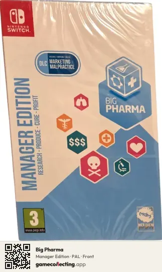 Big Pharma Nintendo Switch, PAL box front