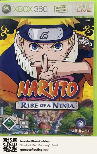Naruto: Rise of a Ninja Xbox 360, Germany box front