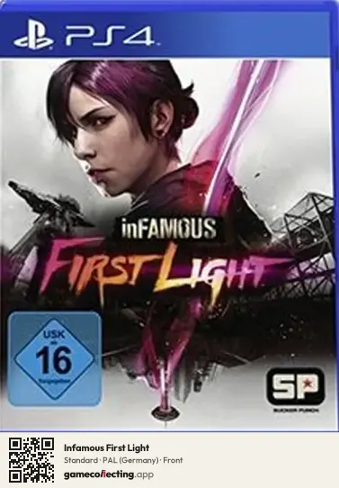Infamous First Light PlayStation 4, Germany box front