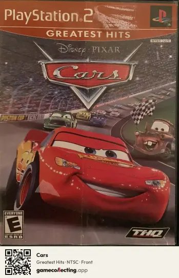 Cars PlayStation 2, NTSC box front