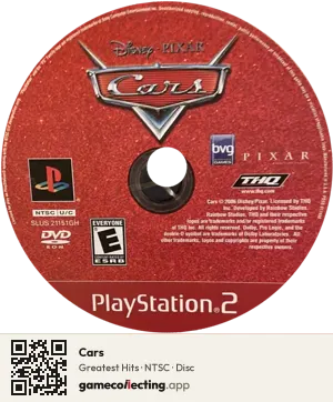 Cars PlayStation 2, NTSC disc