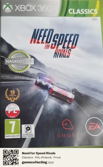Need for Speed Rivals Xbox 360, Poland box front
